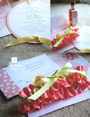 carla david and julianne smith invitations and wedding garters pink and 