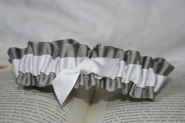 Funny story I sent the wedding garters off to the Ruffled blog editor and